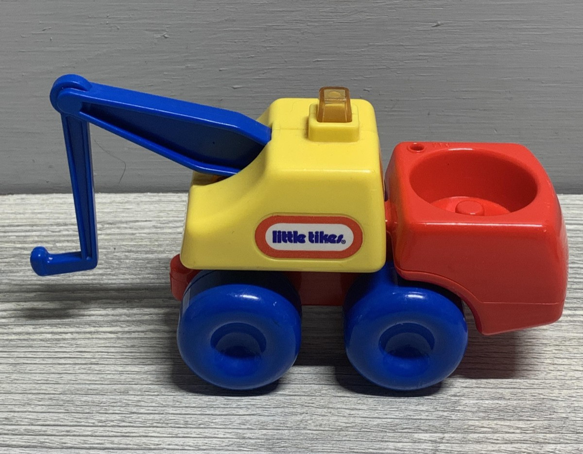Little Tikes Crane Truck Toy Vehicle Red Yellow Blue Kids Toddler Multi-Color