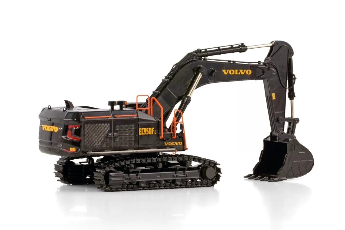 Volvo EC950F excavator in black ,WSI truck models , construction vehicle, 1:50