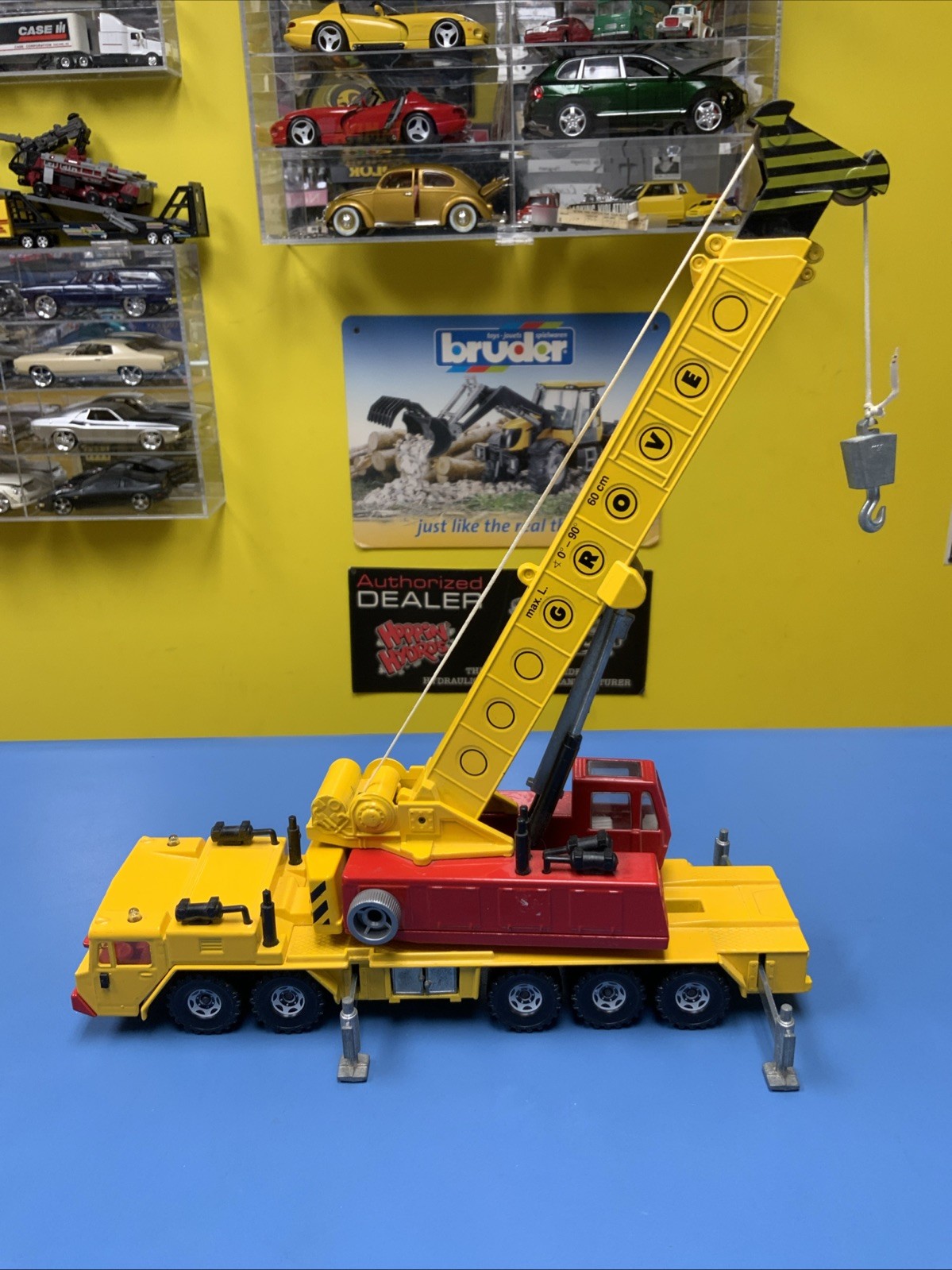 Vintage SIKU Tragkraft Hydraulic Grove Construction Crane W. Germany #4010