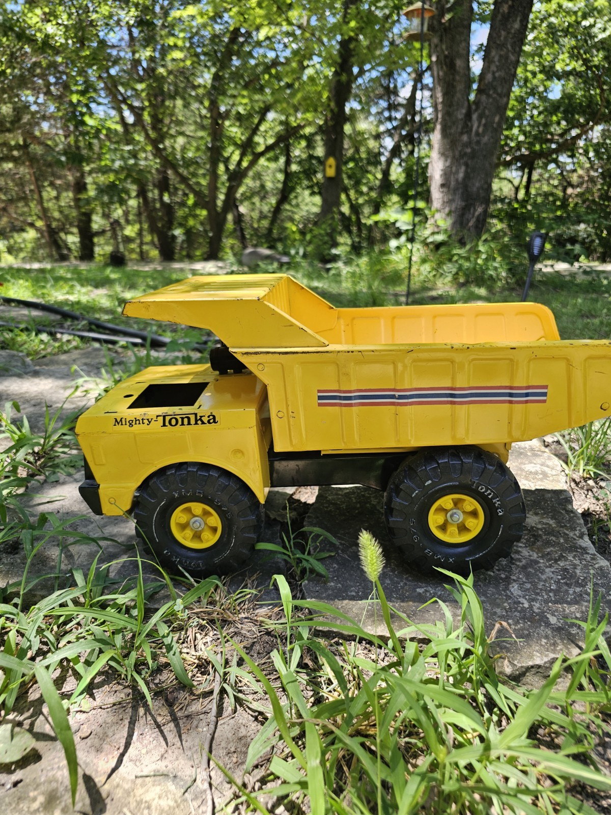 Vintage Mighty Tonka Dump Truck Pressed Steel Yellow 1970s Toy Parts Restoration