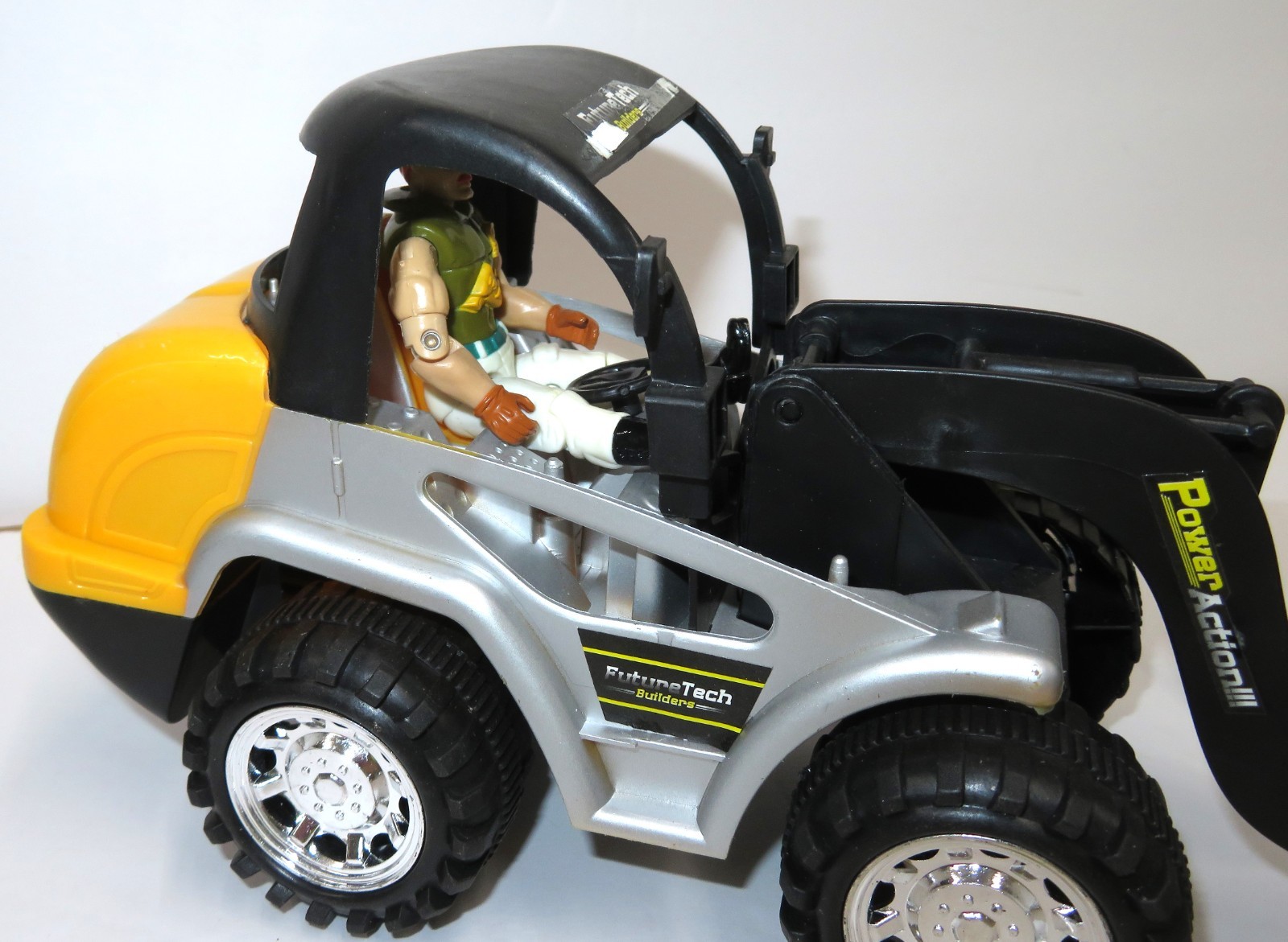 LOT of 4 Future Tech Builders Construction Vehicles Close to GI Joe 1:18 Scale