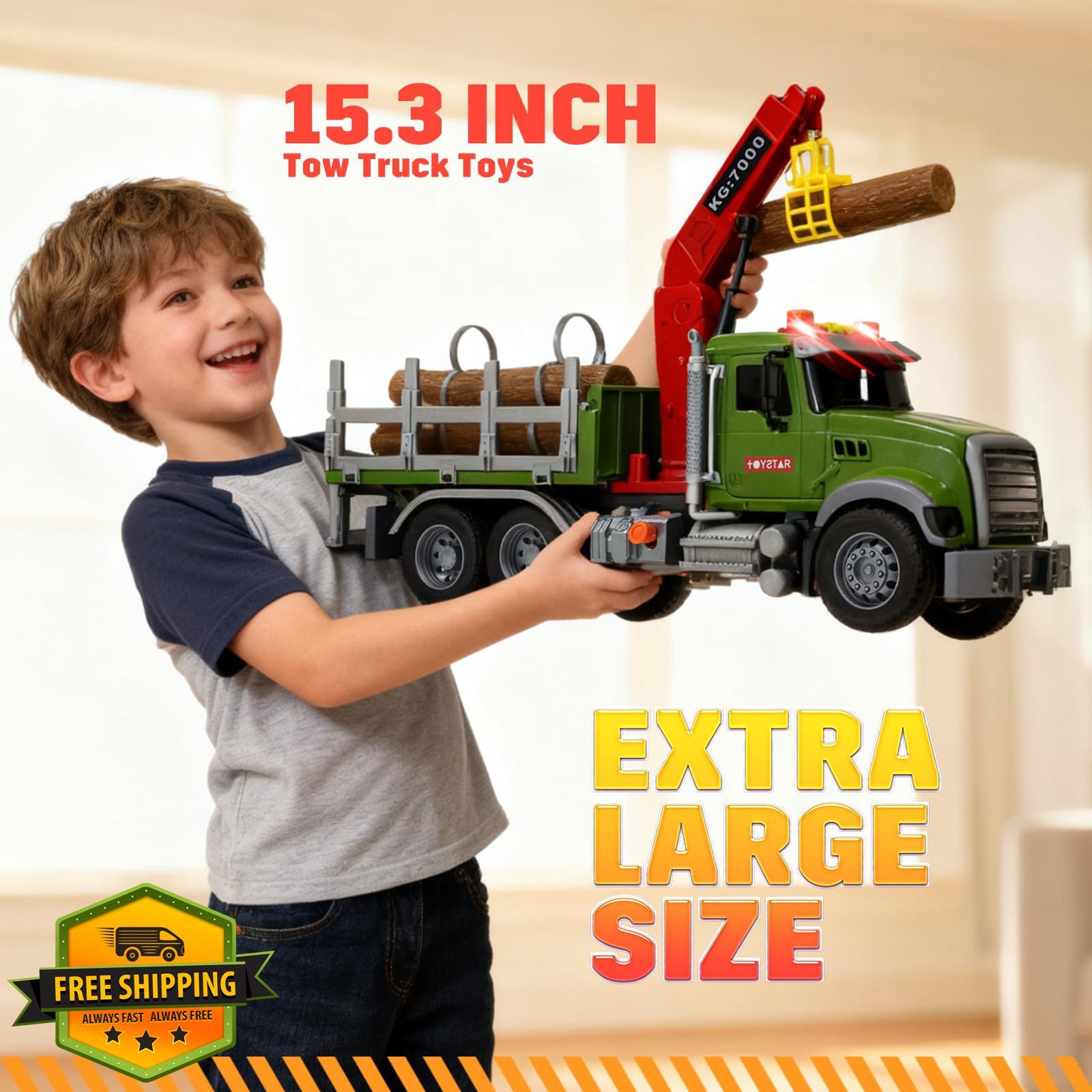 MAJCL 15″ Timber Truck Crane Trunks