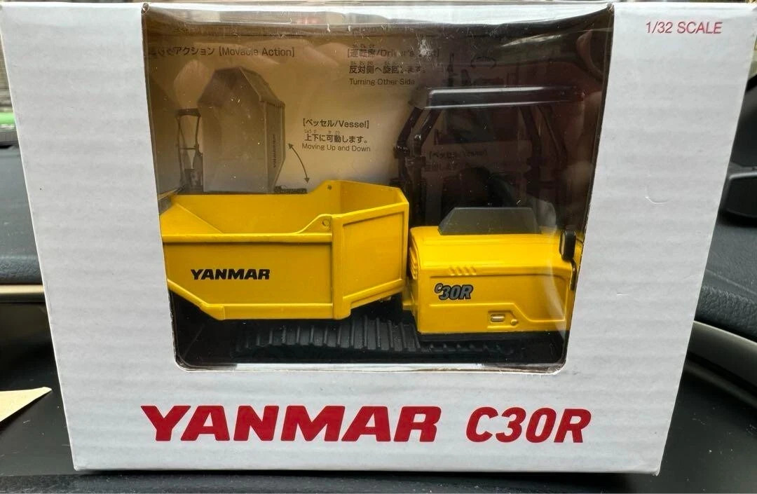 Yanmar C30R Crawler Carrier Dump Truck 1/32 Scale Diecast Model Rare Collectible