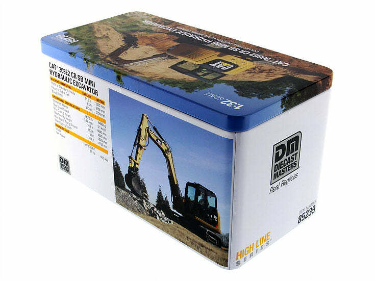 *DAMAGED* CAT 308E2 CR SB Excavator w/ Tools 1:32 Model Diecast Masters 85239*