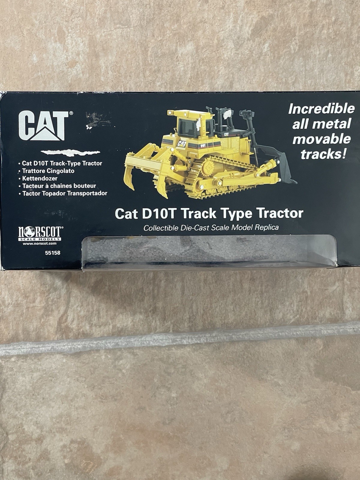 CAT D10T2 Track Type Tractor Dozer 1:50 Scale Model – Norscot 55158