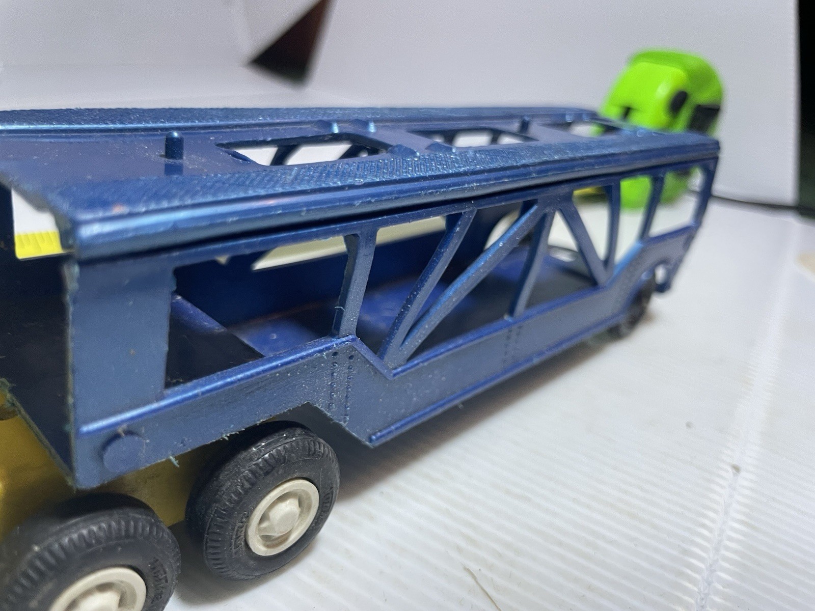 vintage pressed steel Tonka car carrier truck from the 1960s or 1970s