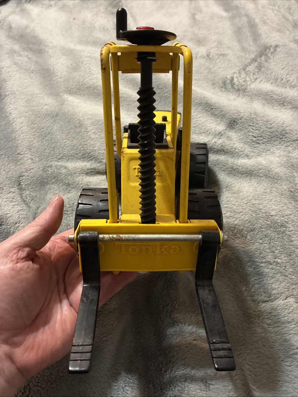 Vintage Tonka Truck 52900 Pressed Steel Metal Toy Forklift XR-101. Good Shape