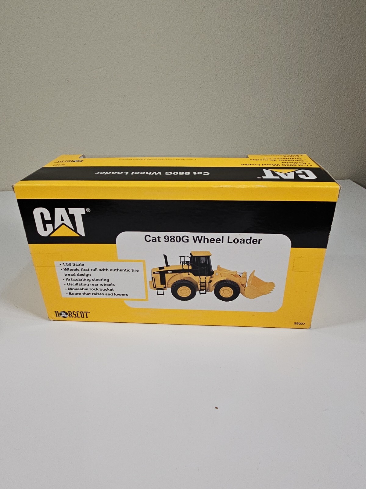 Norscot Cat 980G Wheel Loader 1:50 Scale #55027 Collectible Die Cast Model