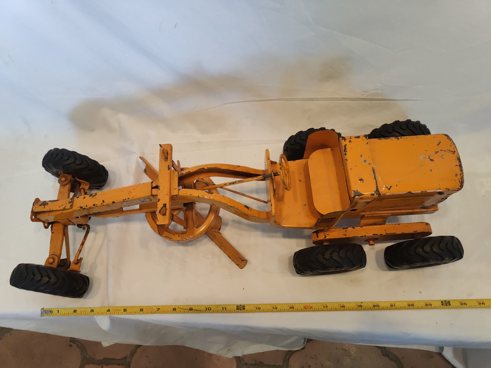 Doepke Model Toys Adams Road Grader Diesel Motor Steel 1950’s Vintage Nice Cond.