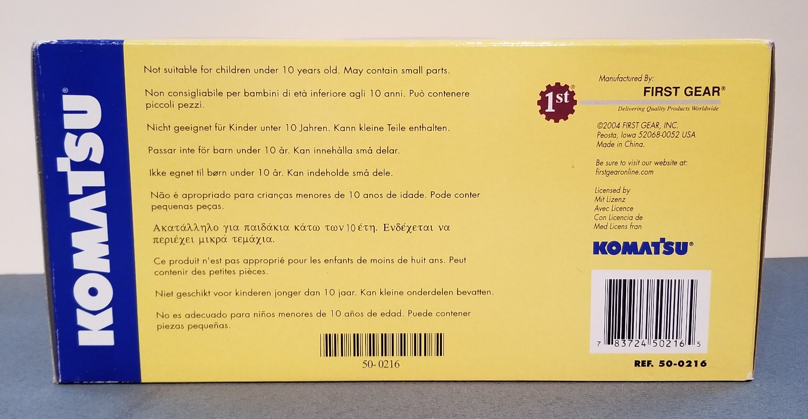 Komat’su D375 Bulldozer by 1st Gear NIB collectible