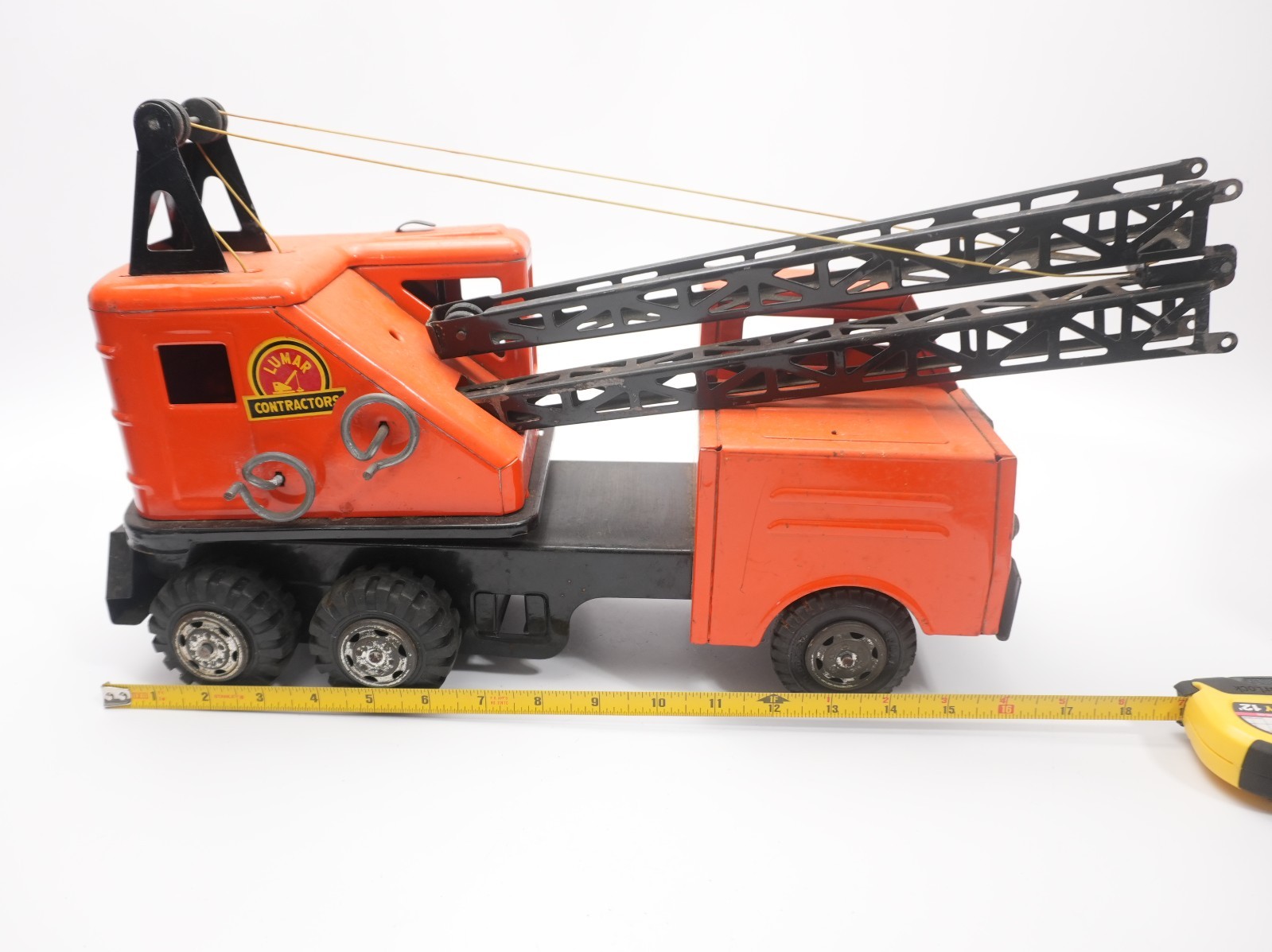 NICE! Marx Lumar Contractors Mobile Boom Crane Pressed Steel 16″