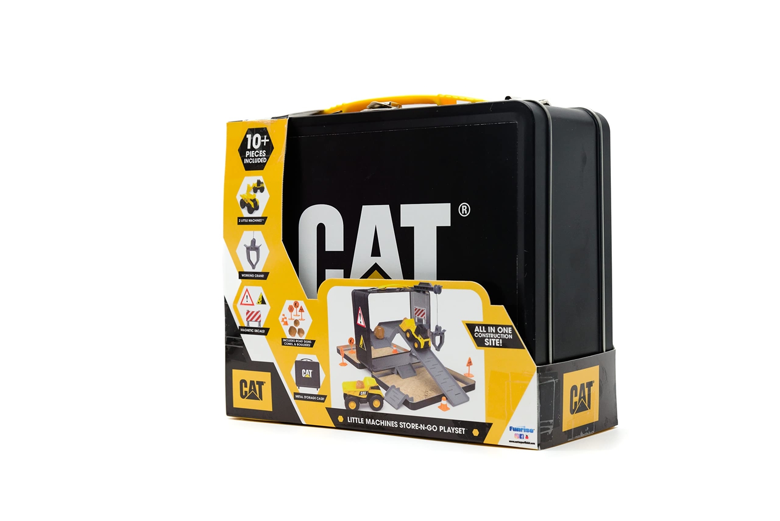 CAT Little Machines Store N Go Playset with Vehicles and Construction Accesso…