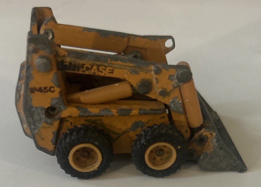 Vintage Ertl CASE 1845C Skid Steer Loader Construction Farm Toy 1:64 No Cage