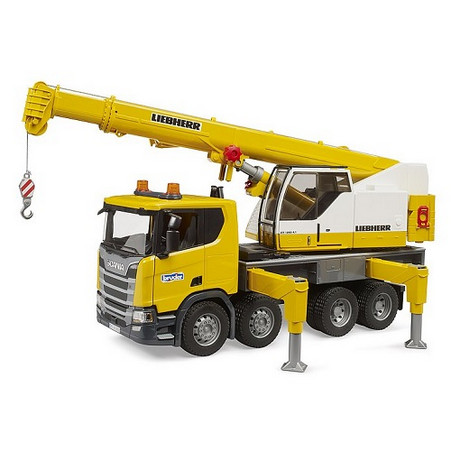BRUDER,SCANIA Super 560R 8×4 with LIEBHERR crane, 1/16, BRU3571