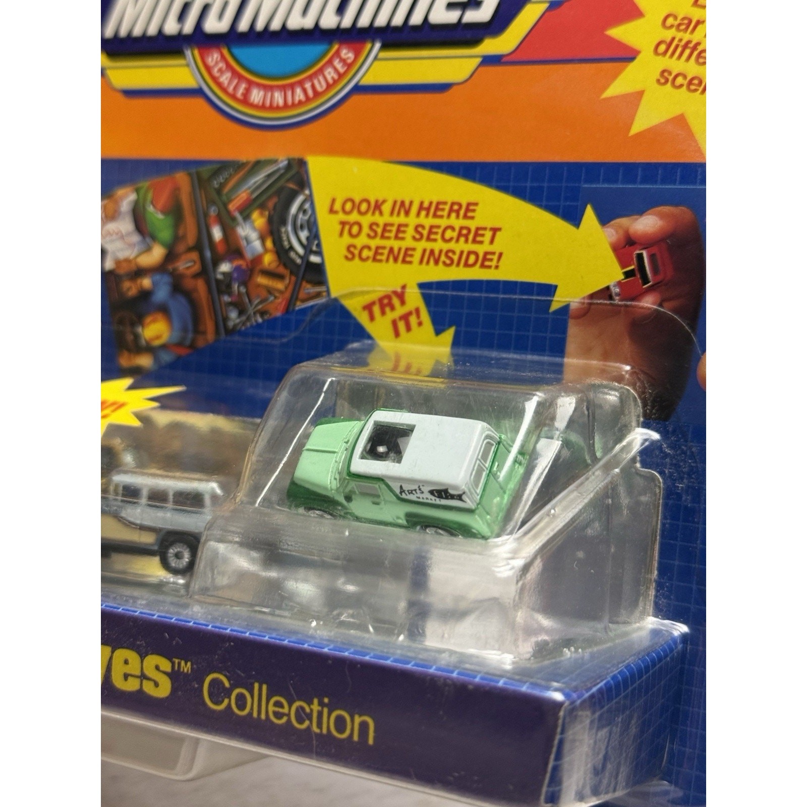 Vtg Micro Machines 1989 Private Eye #2 Travel All Edsel Wagon Arts Panel Van New
