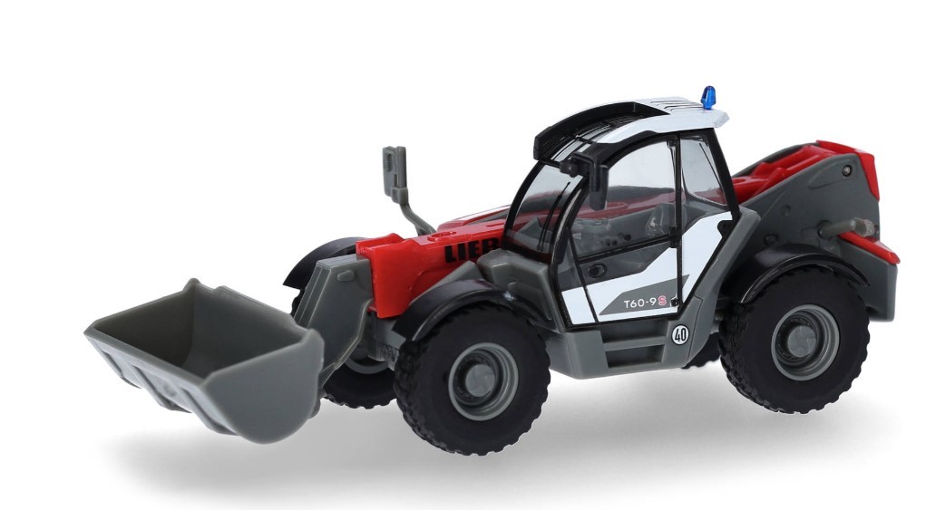 Herpa 098700 Scala HO Ruspa Liebherr telehandler T60-9S fire brigade