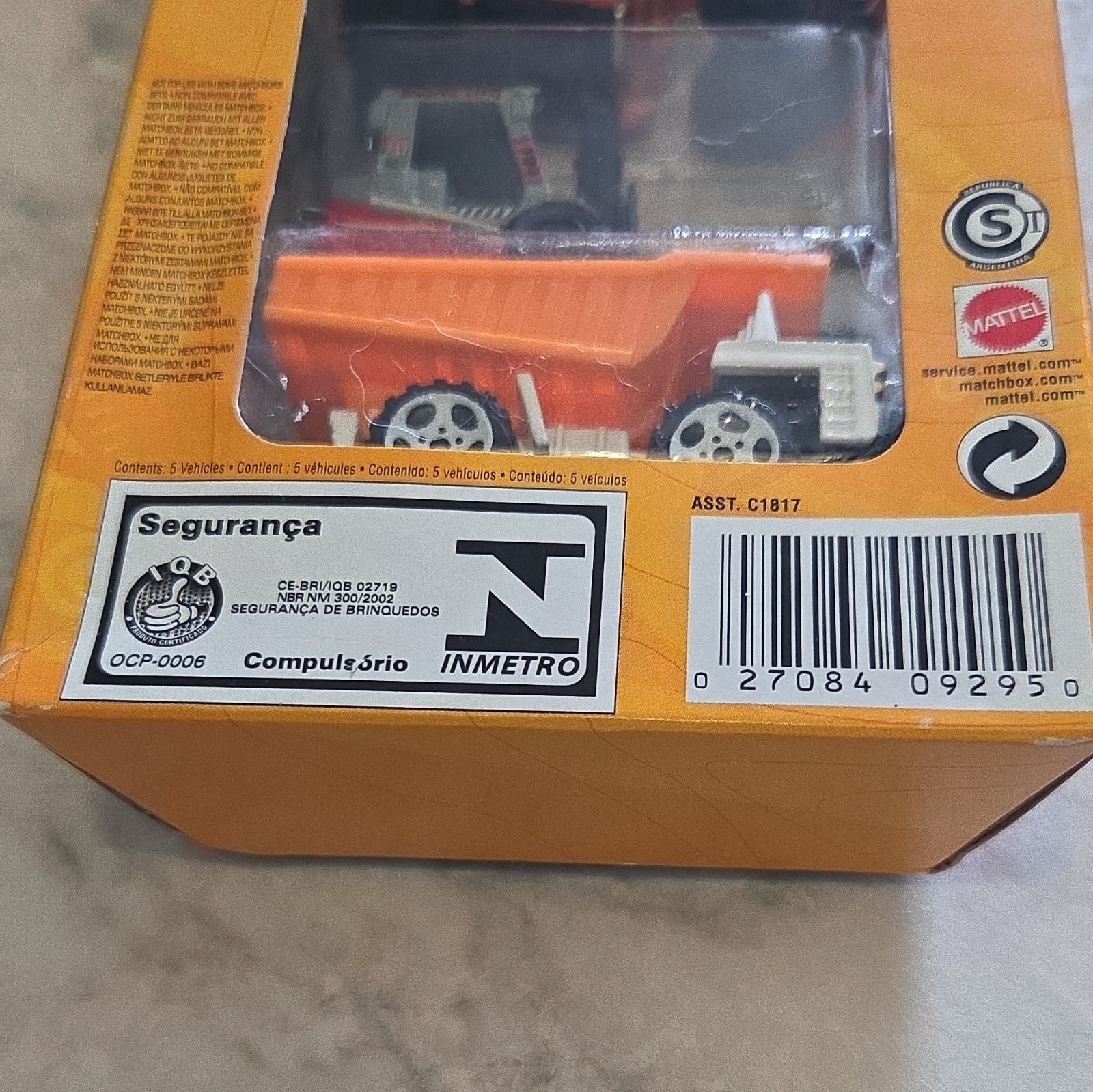 Matchbox Ready to Action Construction Vehicles 5-Pack Metal Set MPN C1817