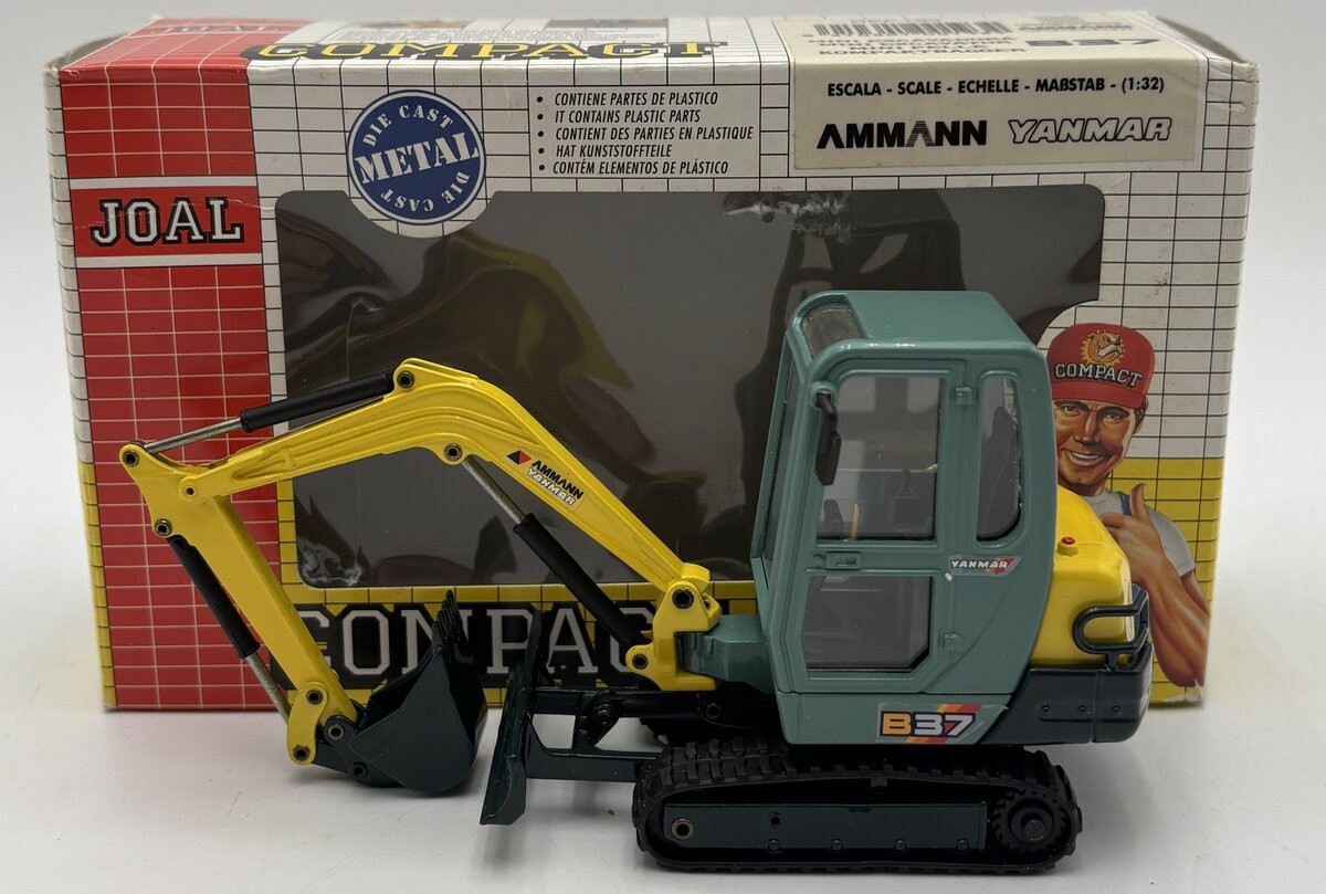 Joal 193 1:32 Ammann Yanmar B37 Compact Mini Excavator LN/Box