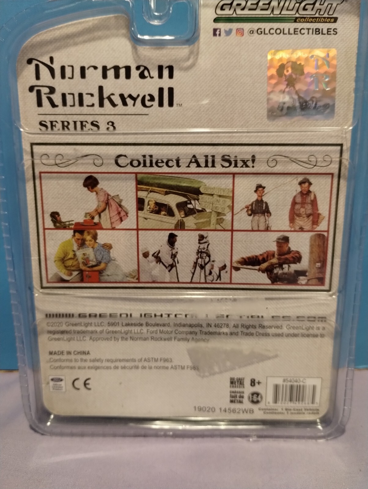 1/64 Scale Greenlight – 1956 Ford F-100 Pickup Truck *Blue* (Norman Rockwell)