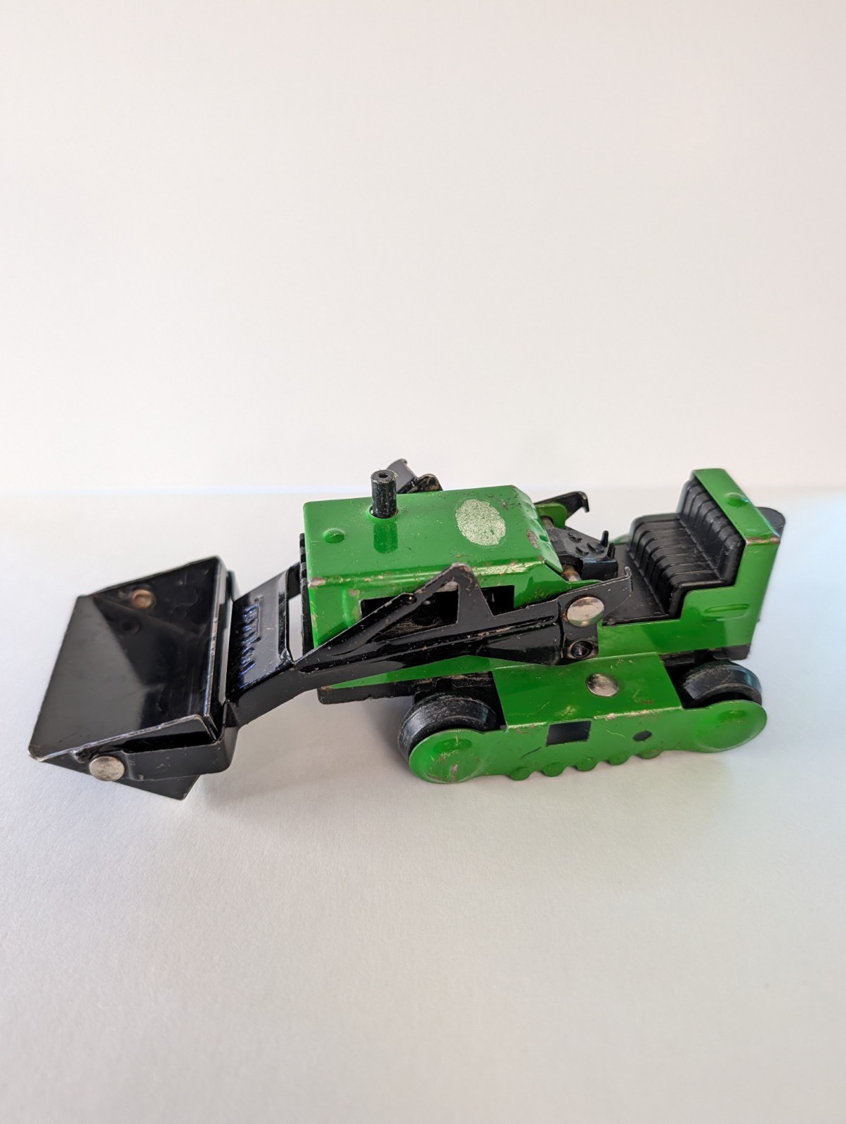 Vintage Tonka Bulldozer Mini Front End Loader – Green + Black #55290