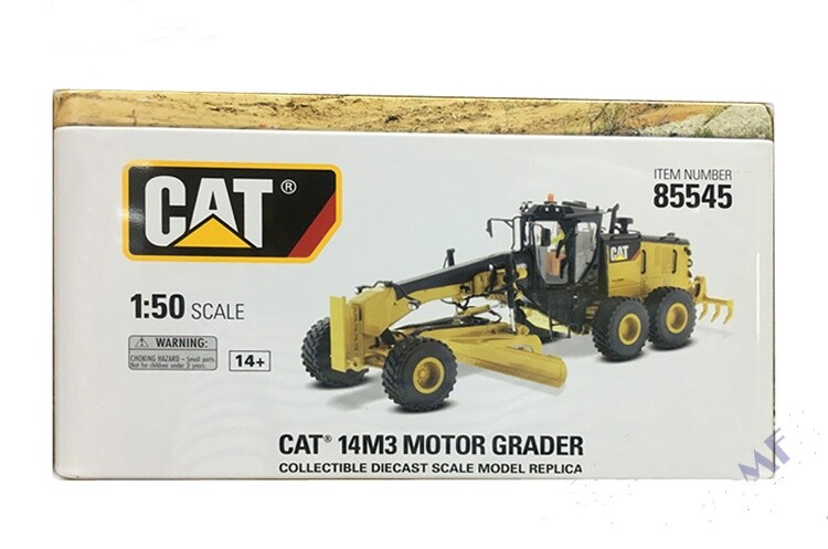 1:50 17CM DM 14M3 Motor Grader Construction Vehicles Machine Diecast Model