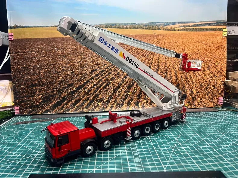 1/50 XCMG DG100 Aerial Platform Fire Diecast Truck Model