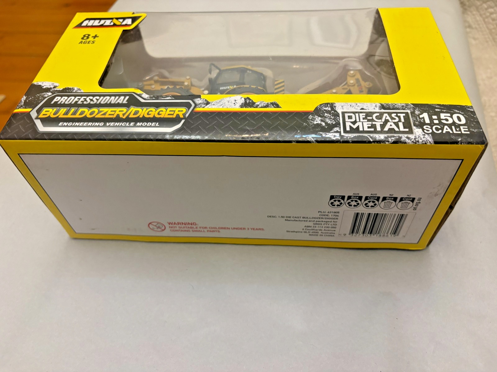 HUI NA Toys Die Cast 1714 Professional Bulldozer Engineering Vehicle Model 1:50