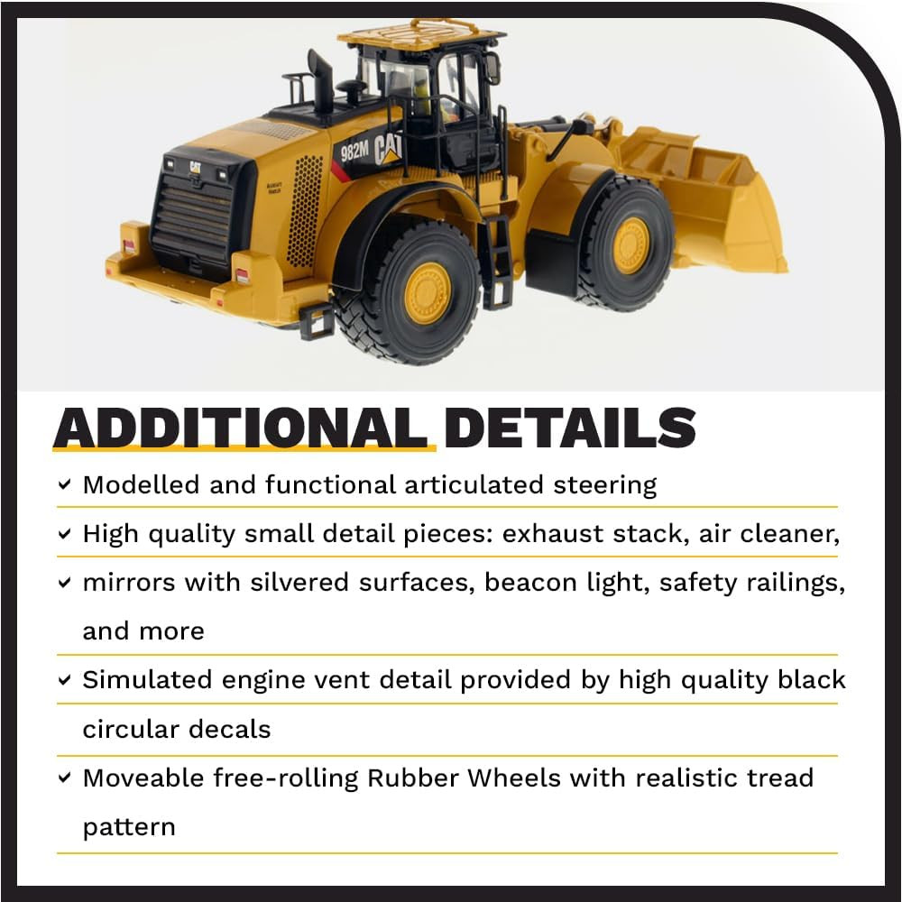1:50 Caterpillar 982M Wheel Loader | Core Classics Series Cat Trucks & Construct