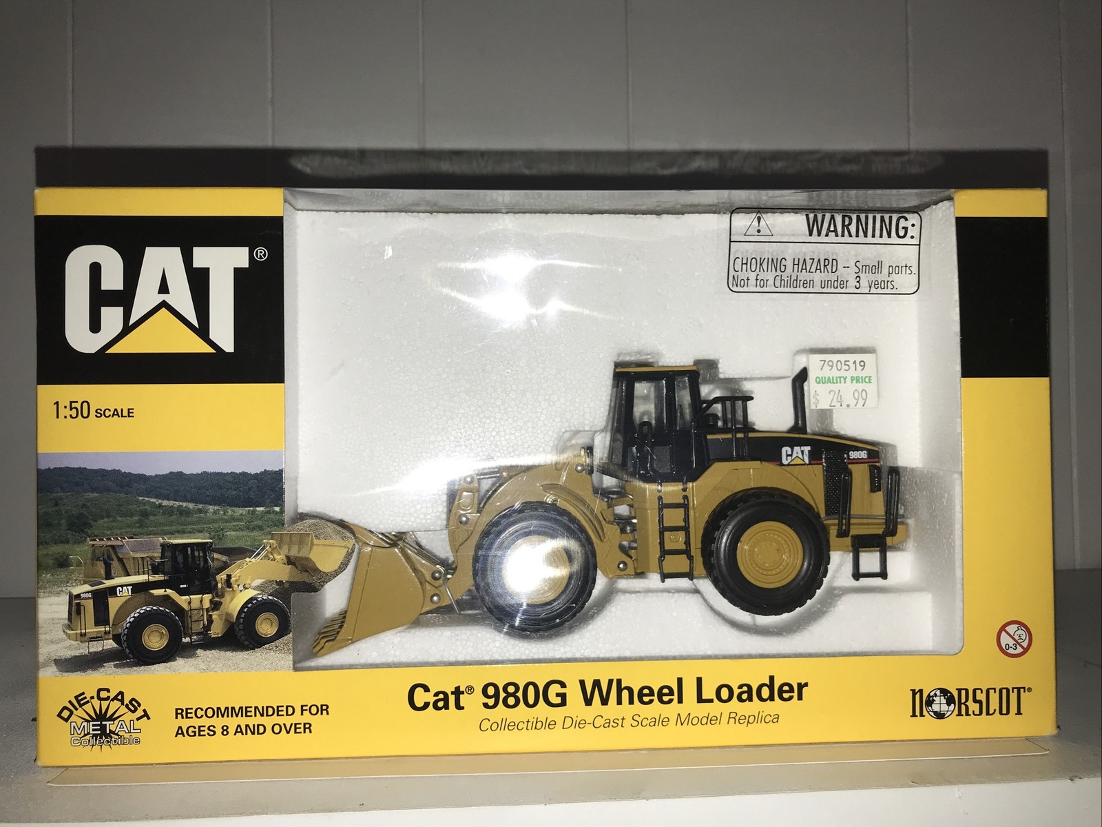 CAT 980G Wheel Loader 1:50 Scale Collectible Die Cast By NORSCOT Model 55027