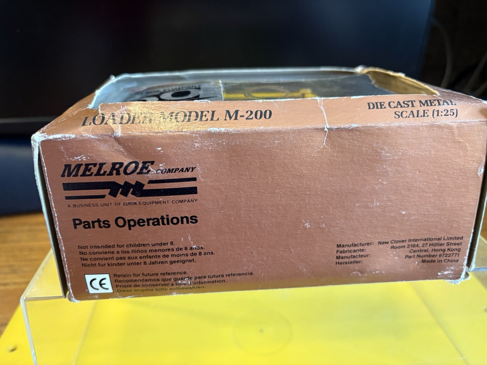 Melroe Bobcat M-200 Loader – Clover 1:25 Scale Diecast Model NIB RARE HTF