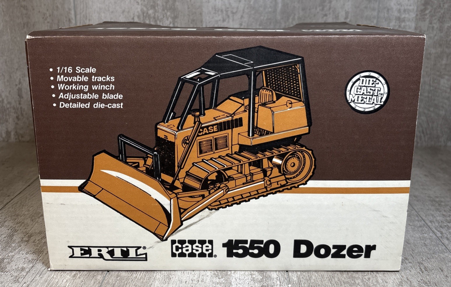 1/16 Ertl Case 1550 Dozer Bulldozer Construction Toy w/ Box
