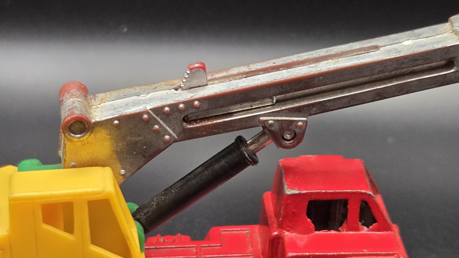Vintage Tootsie Toy Construction Crane Works