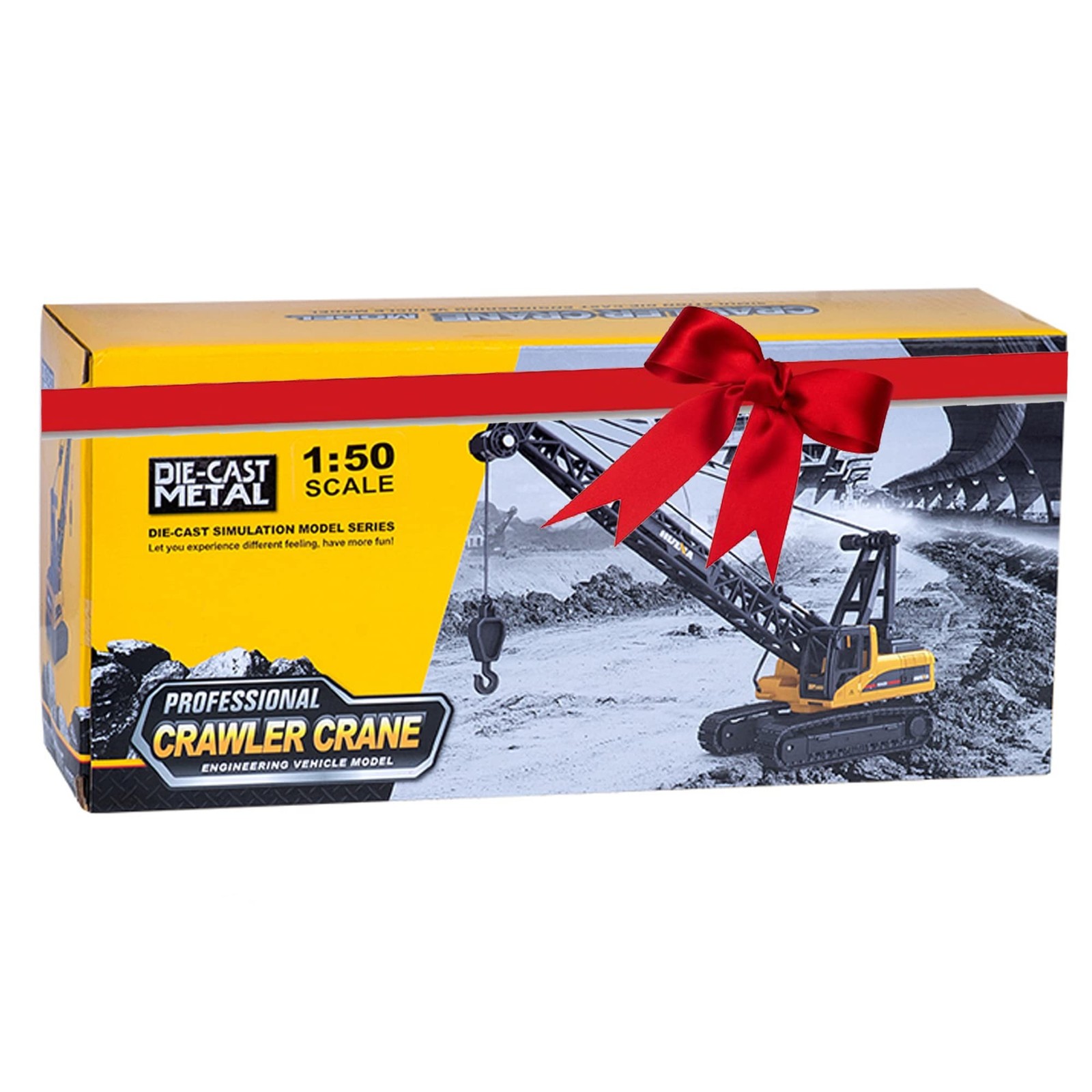 1/50 Heavy Duty Construction Metal Crawler Crane, Truck Crane Vehicle Toys fo…