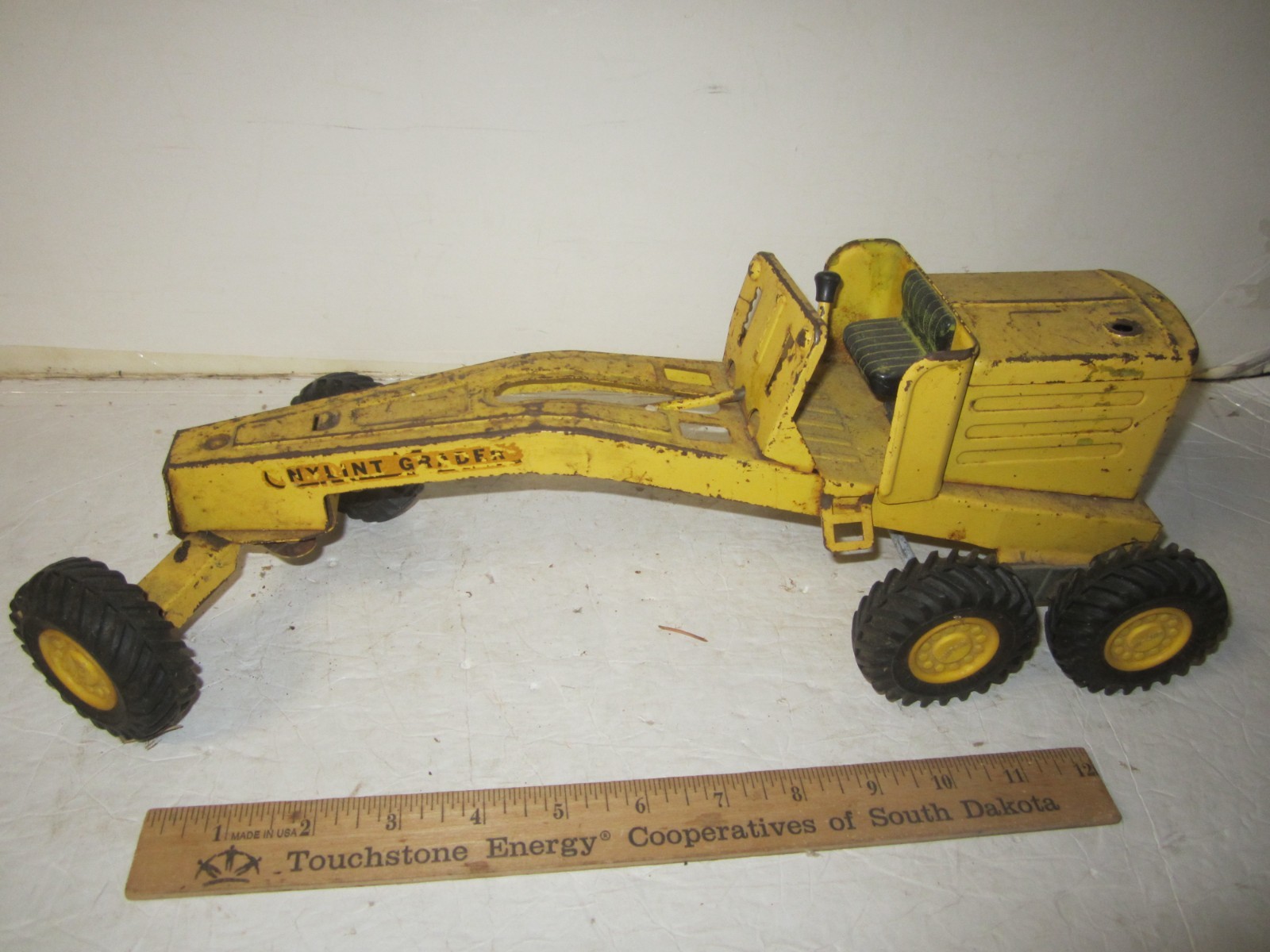 Vintage Nylint Grader Pressed Steel 14” From 1960s, NO Blade