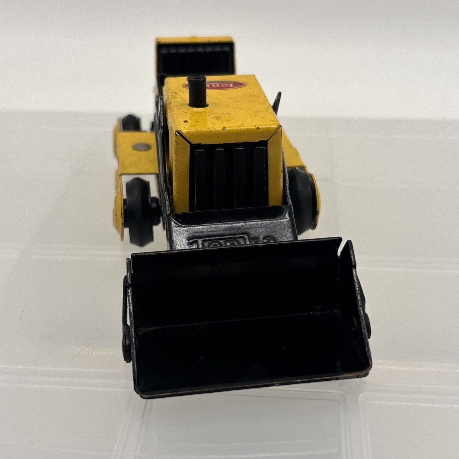 Vintage Tonka Mound Minn Bulldozer Mini Front Loader/Backhoe Yellow & Black!
