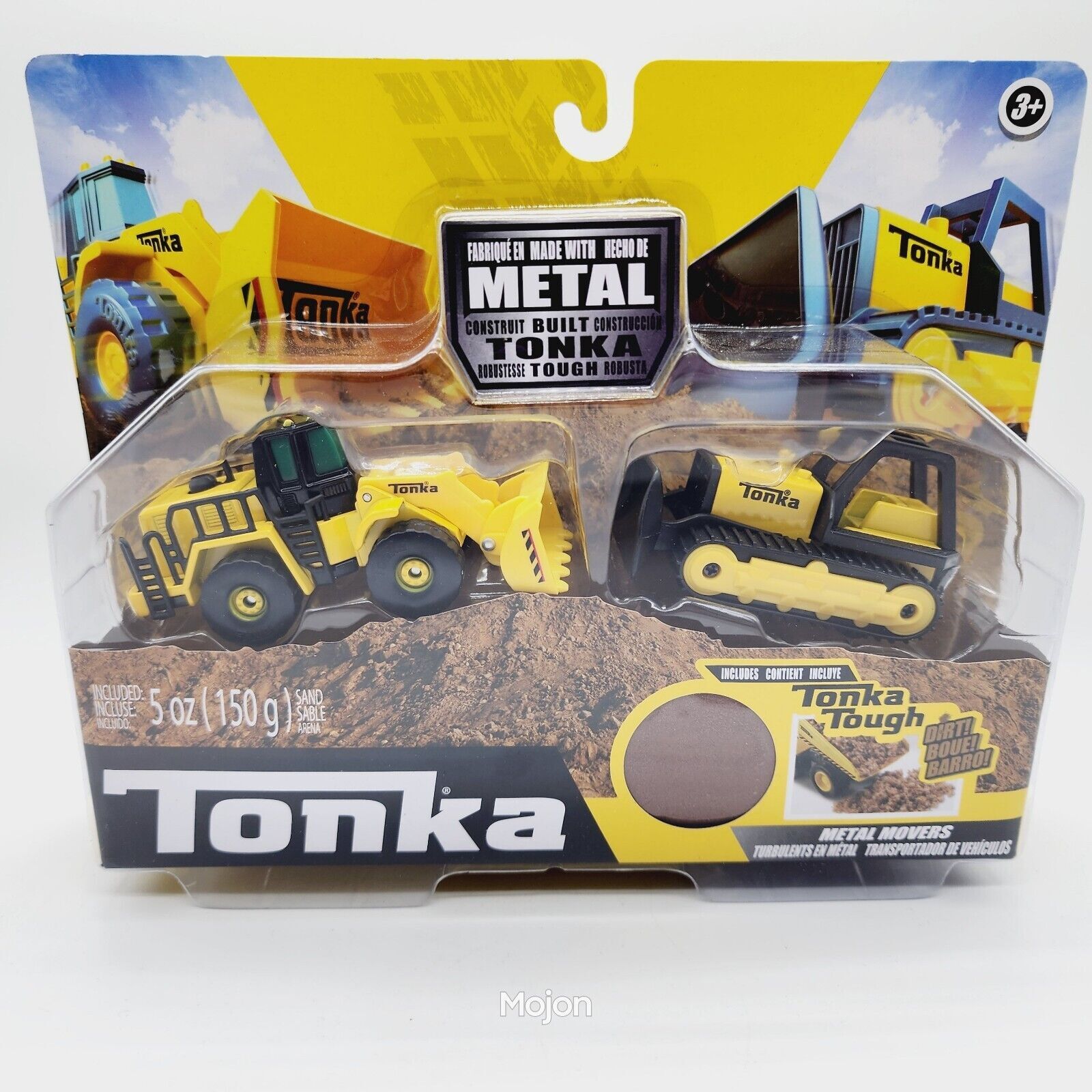 Tonka Metal Movers Combo Pack Front Loader & Bull Dozer Built Tough