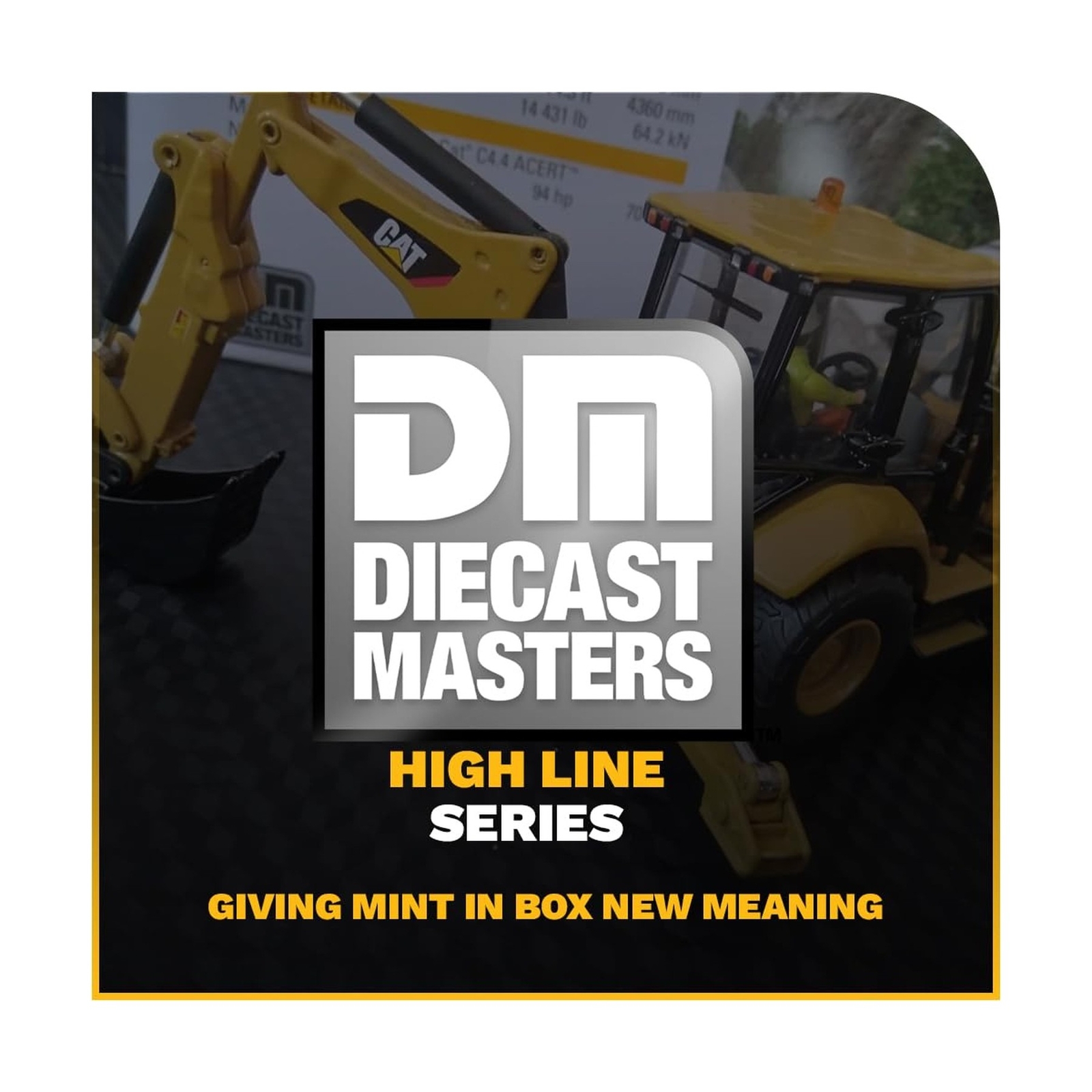 Diecast Masters 1:50 Caterpillar 420F2 IT Backhoe Loader, High Line Series Ca…