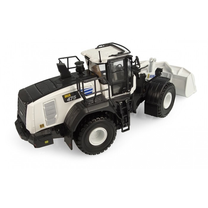 Komatsu WA475-10 Wheel Loader – White – Universal Hobbies 1:50 Scale #UH8182 New