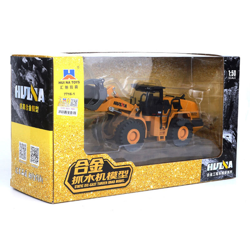 1:50 Timber Grabber Toy Truck Construction Equipment Metal Diecast Toy Vehicle