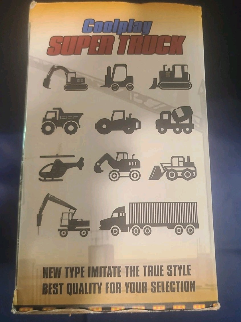 Semi Truck Excavator Construction Toy Carrier With 12 Vehicles