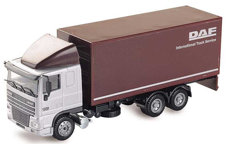 Joal 354 DAF 95XF Straight Van Truck – Silver / Brown 1/50 Die-cast MIB