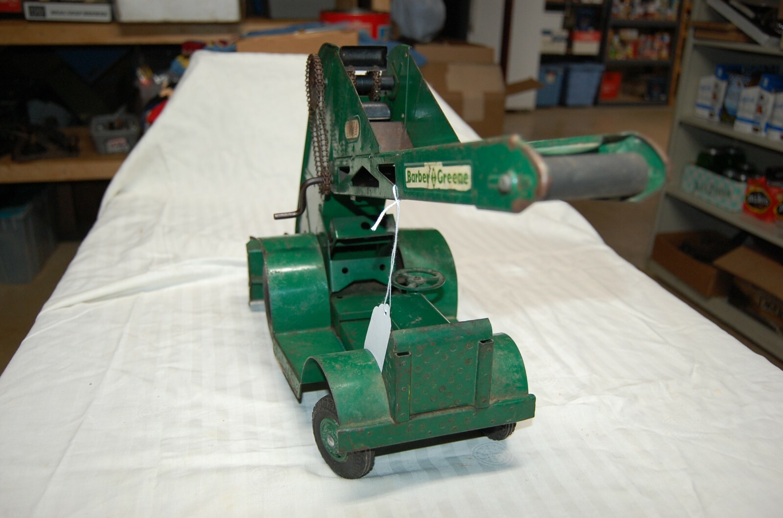 vintage Heiliner Model Toy Pressed Steel Earth Mover Coal Loader Scraper Dump