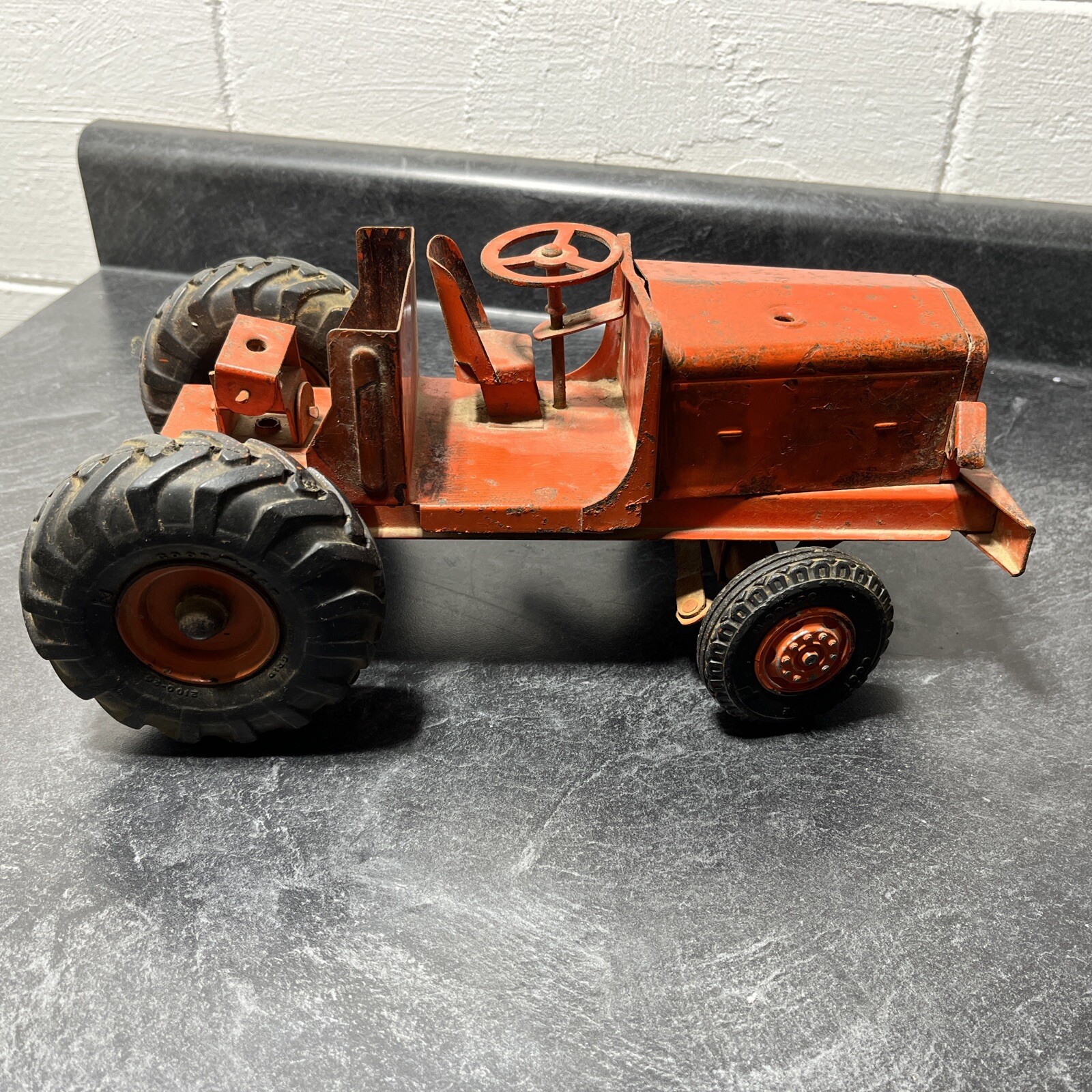 1950 s Model-Toy Earth Mover Euclid Power Orange