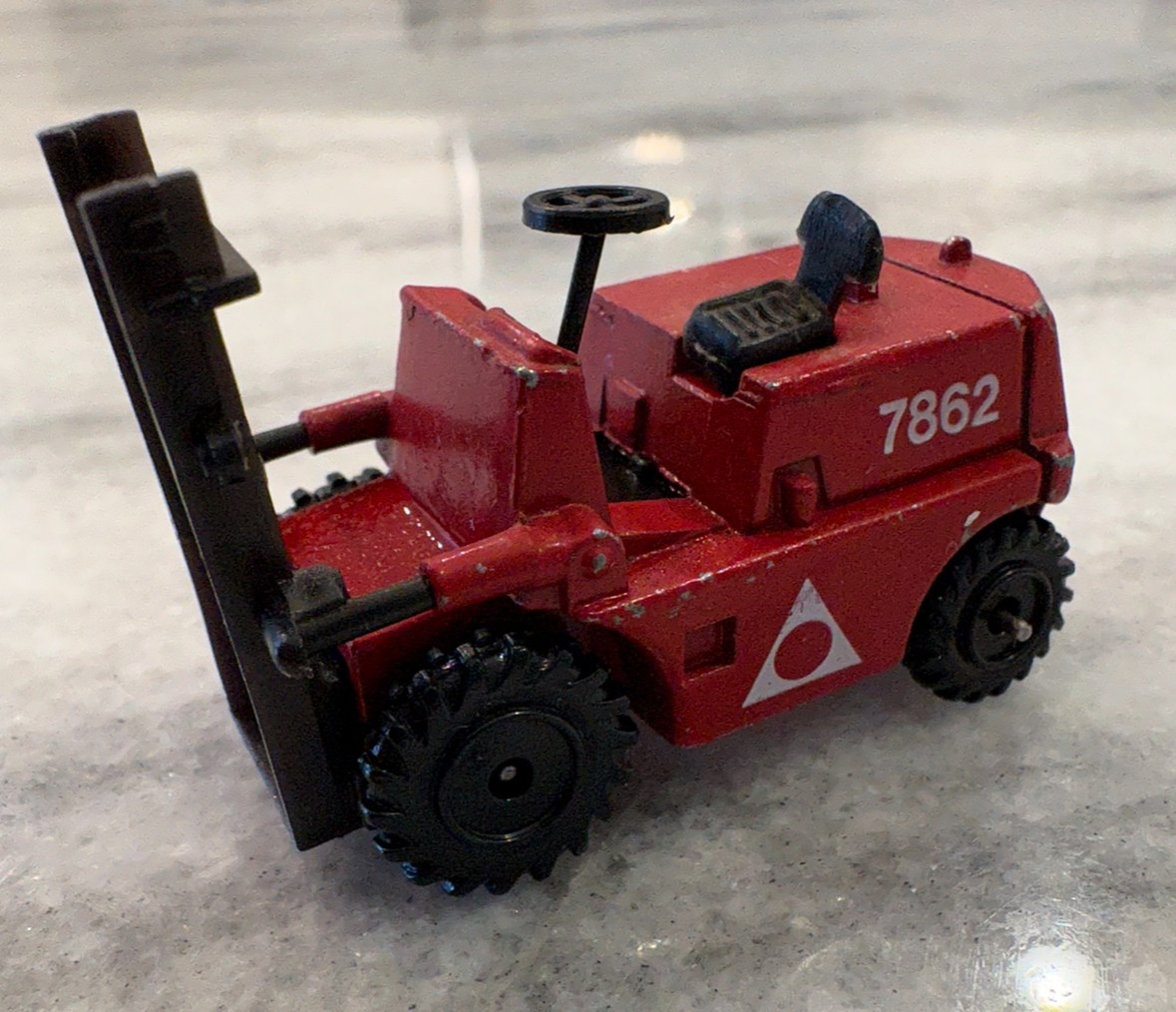 Vintage Playart Construction Vehicle Set / Bulldozer, Forklift, Tractor / Shovel