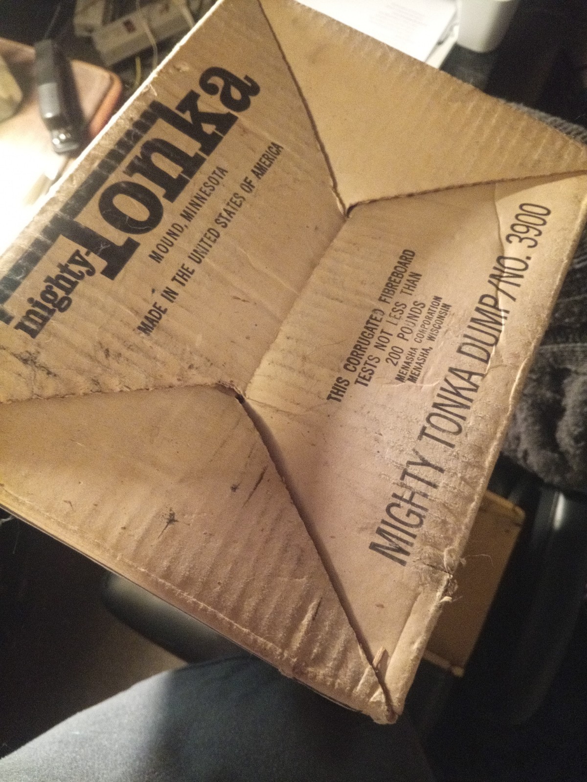 Tonka Mighty Tonka No. 3900 Dump Truck Yellow/Black with Original Box