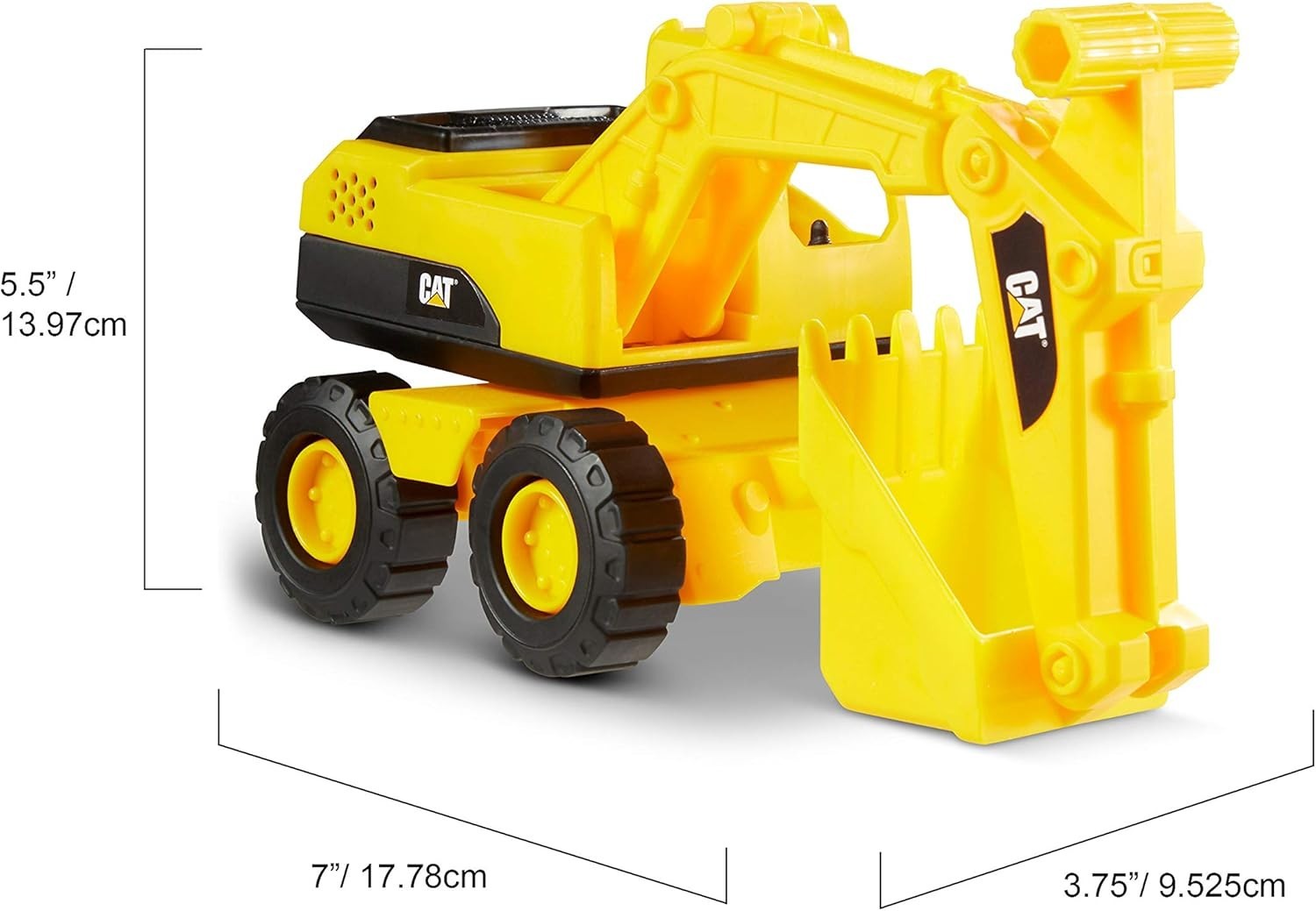 Cat Construction 7 Inch Dump Truck Loader Excavator Toy Set