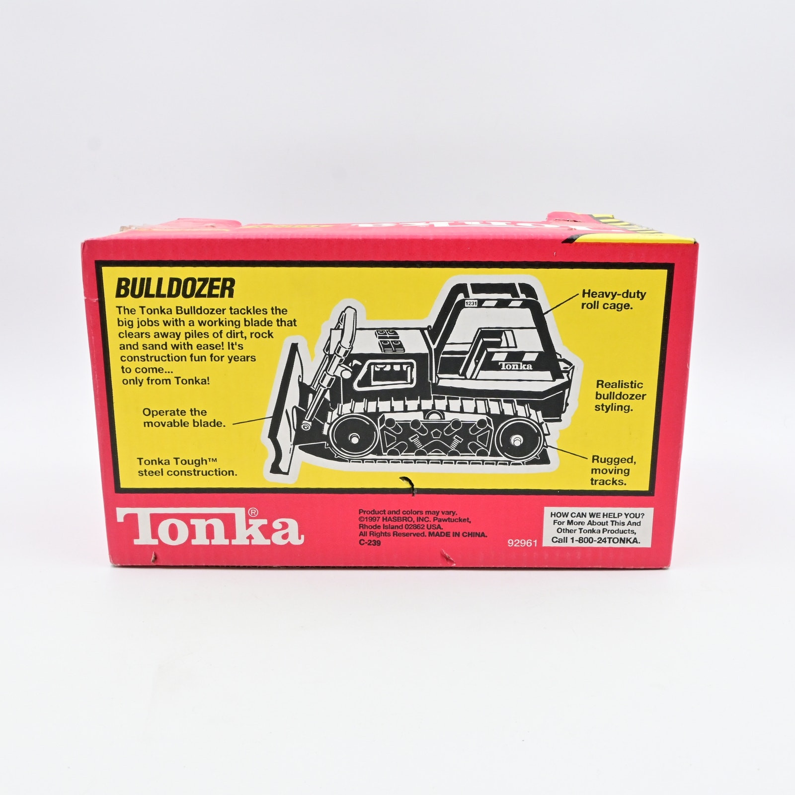 Vintage 1997 Hasbro Tonka Tough Bulldozer