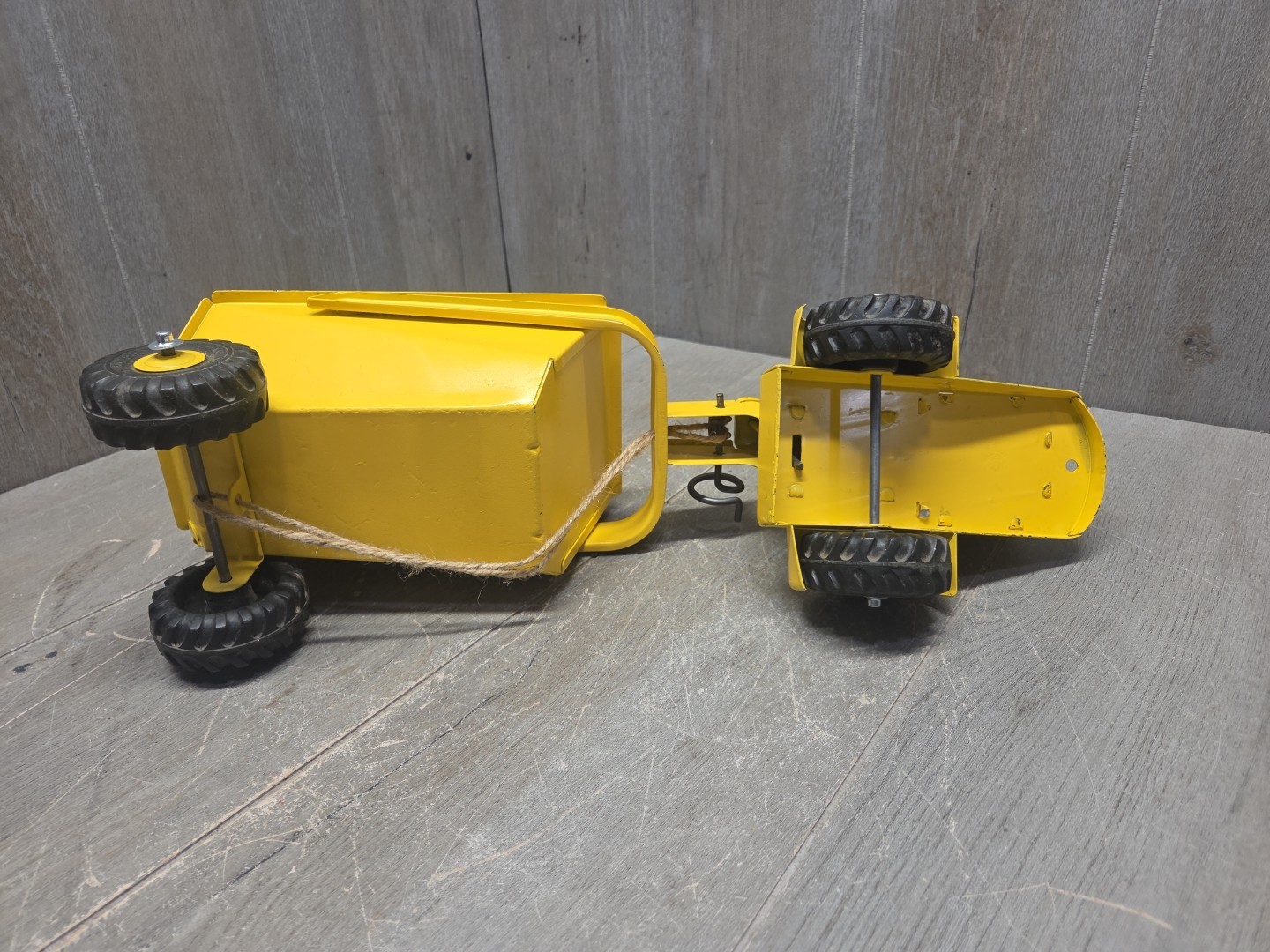 Vintage Marx Lumar Earth Hauler Pressed Steel Loader Truck Vehicle Toy 19″ Long