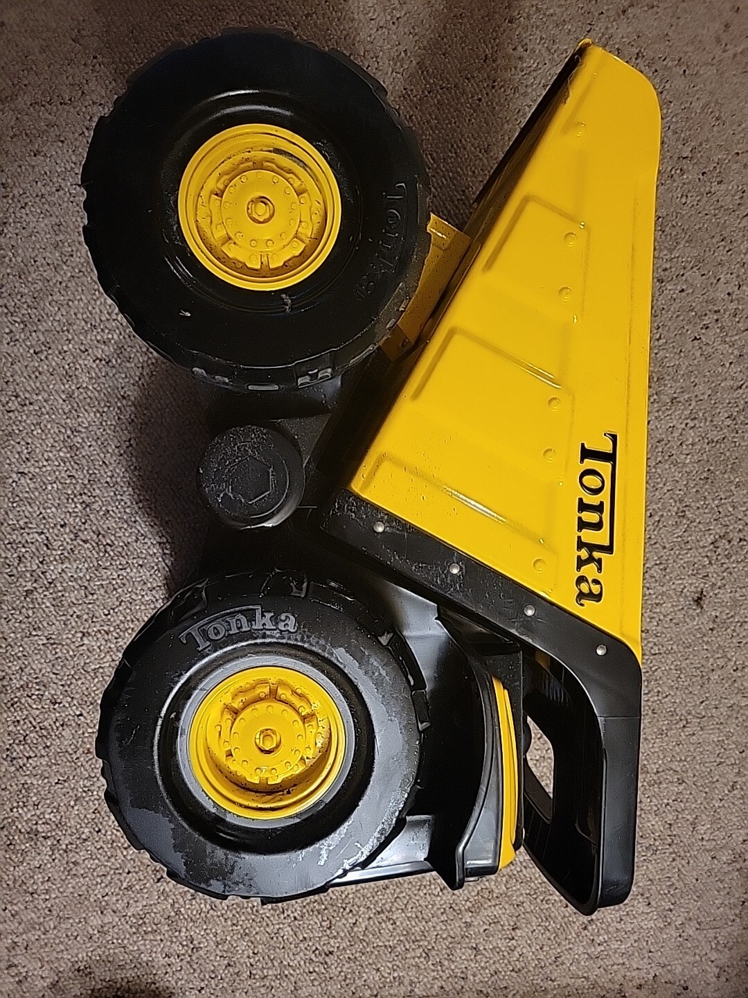 Genuine TONKA Hasbro LARGE Yellow Dump Truck Handle Dump Bed (#C-239A)