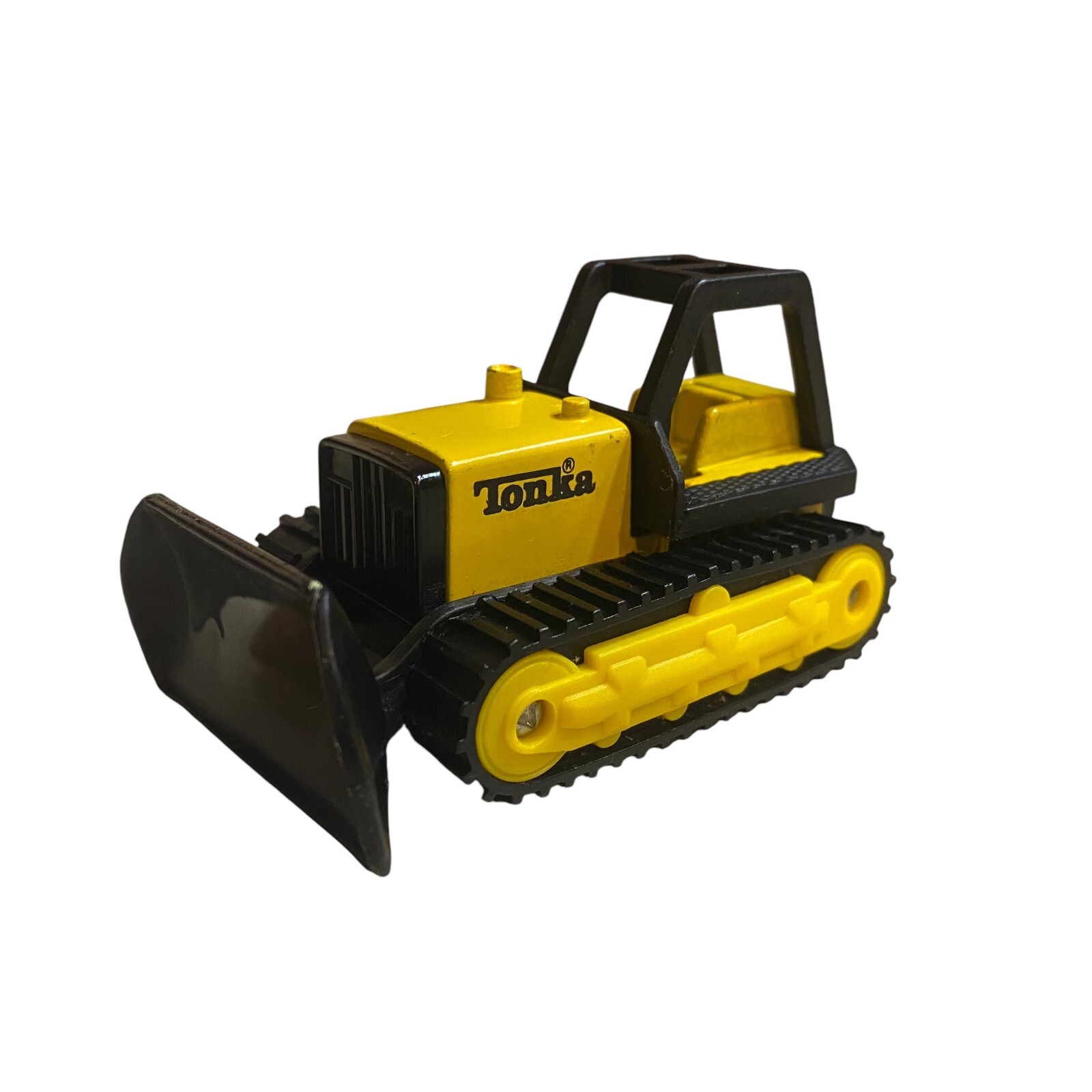 Vintage 1990s Tonka Mighty Mini Bulldozer 3″ Toy Truck